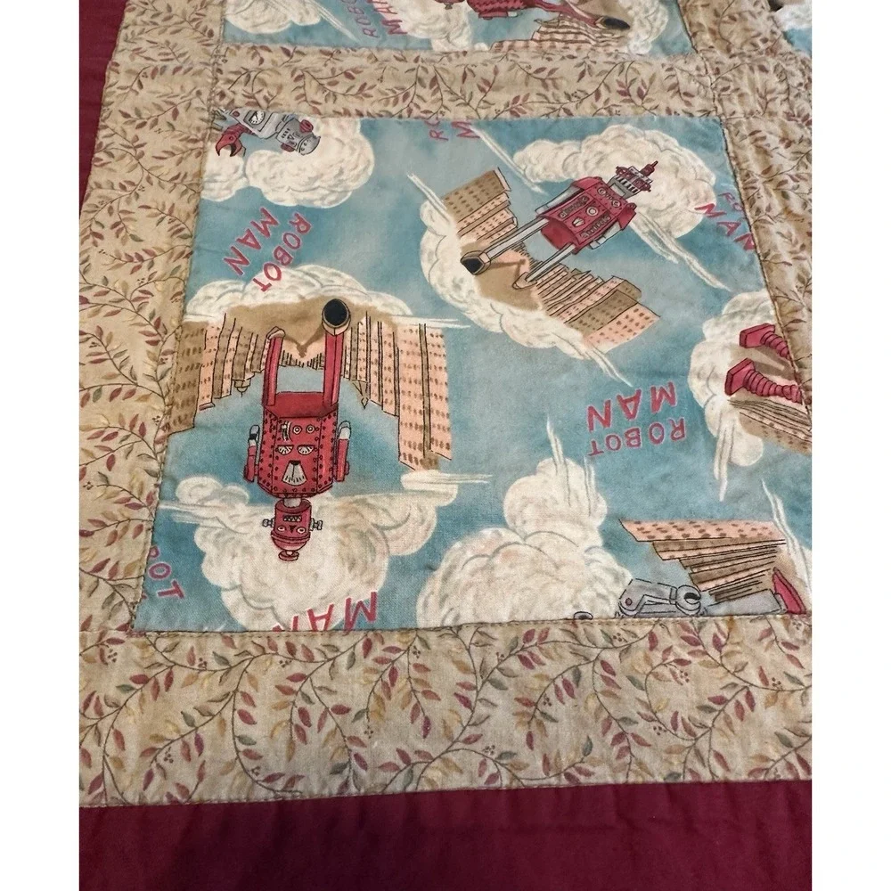 ROBOTS Quilt -Toddler Bed or Floor Play